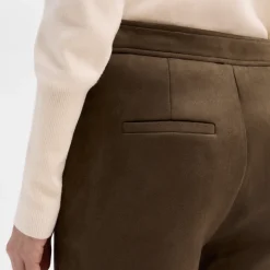 Pantalones Y Faldas|SIMORRA Pantalón antelina acampanado Marrón