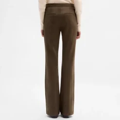 Pantalones Y Faldas|SIMORRA Pantalón antelina acampanado Marrón