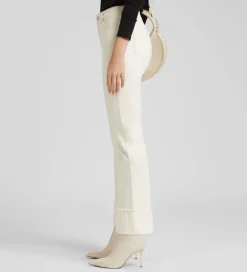 Pantalones Y Faldas|SIMORRA Pantalón bajo decorativo Blanco