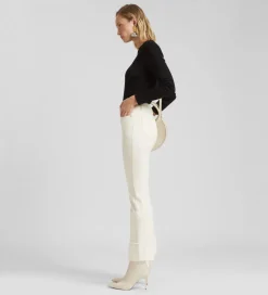 Pantalones Y Faldas|SIMORRA Pantalón bajo decorativo Blanco