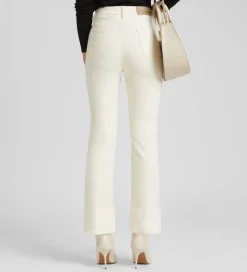 Pantalones Y Faldas|SIMORRA Pantalón bajo decorativo Blanco