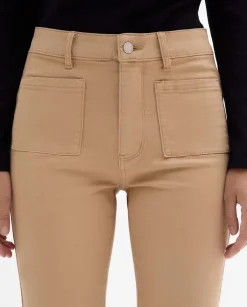 Pantalones Y Faldas|SIMORRA Pantalón bolsillos parche Marrón