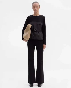 Pantalones Y Faldas|SIMORRA Pantalón bolsillos parche Negro