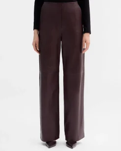 Pantalones Y Faldas|SIMORRA Pantalón de piel grabada Rojo