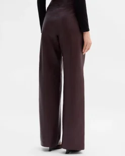 Pantalones Y Faldas|SIMORRA Pantalón de piel grabada Rojo
