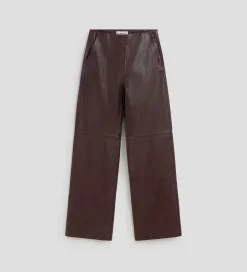 Pantalones Y Faldas|SIMORRA Pantalón de piel grabada Rojo