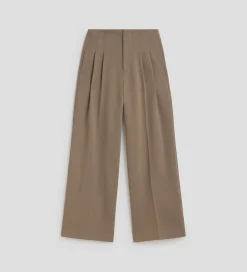 Pantalones Y Faldas|SIMORRA Pantalón largo pliegues Marrón