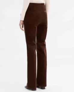 Pantalones Y Faldas|SIMORRA Pantalón pana acampanado Marrón