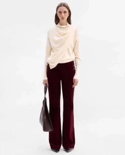 Pantalones Y Faldas|SIMORRA Pantalón pana acampanado Rojo