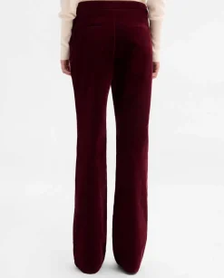 Pantalones Y Faldas|SIMORRA Pantalón pana acampanado Rojo