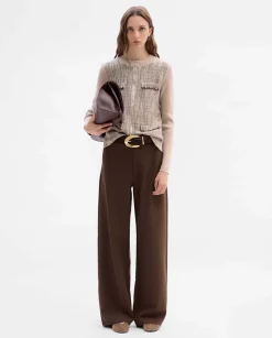 Pantalones Y Faldas|SIMORRA Pantalón pierna ancha Marrón