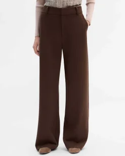 Pantalones Y Faldas|SIMORRA Pantalón pierna ancha Marrón