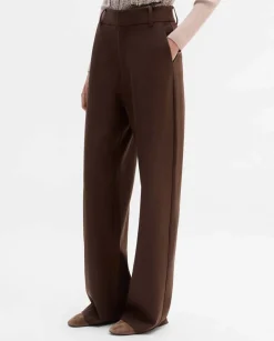 Pantalones Y Faldas|SIMORRA Pantalón pierna ancha Marrón