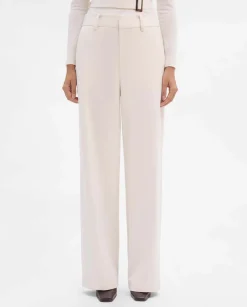 Pantalones Y Faldas|SIMORRA Pantalón pierna ancha Blanco