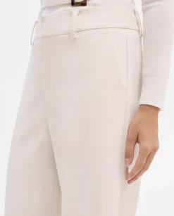 Pantalones Y Faldas|SIMORRA Pantalón pierna ancha Blanco