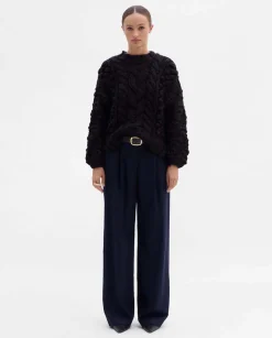 Pantalones Y Faldas|SIMORRA Pantalón pinzas ancho Azul