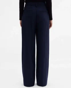 Pantalones Y Faldas|SIMORRA Pantalón pinzas ancho Azul