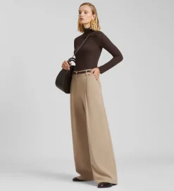 Pantalones Y Faldas|SIMORRA Pantalón pinzas ancho Beige