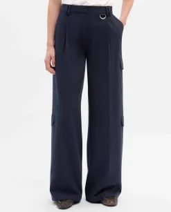 Pantalones Y Faldas|SIMORRA Pantalón pinzas cargo Azul