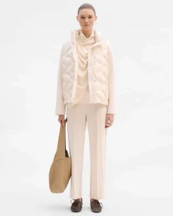 Pantalones Y Faldas|SIMORRA Pantalón punto suave Blanco
