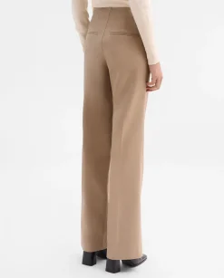 Pantalones Y Faldas|SIMORRA Pantalón recto ancho Beige