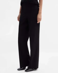 Fiesta|Pantalones Y Faldas|SIMORRA Pantalón recto elástico Negro