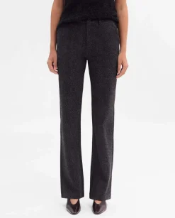 Pantalones Y Faldas|SIMORRA Pantalón recto espiga Gris