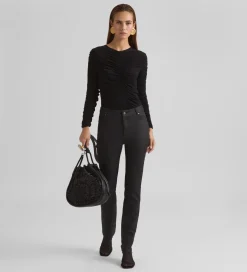 Pantalones Y Faldas|SIMORRA Pantalón slim Negro