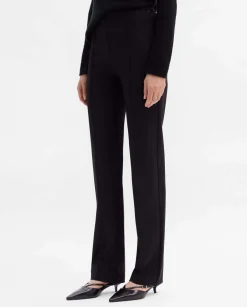 Pantalones Y Faldas|SIMORRA Pantalón tejido técnico Negro