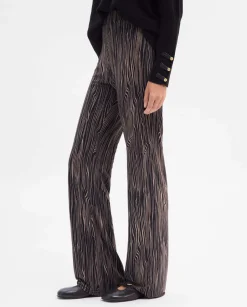 Pantalones Y Faldas|SIMORRA Pantalón tul estampado Negro