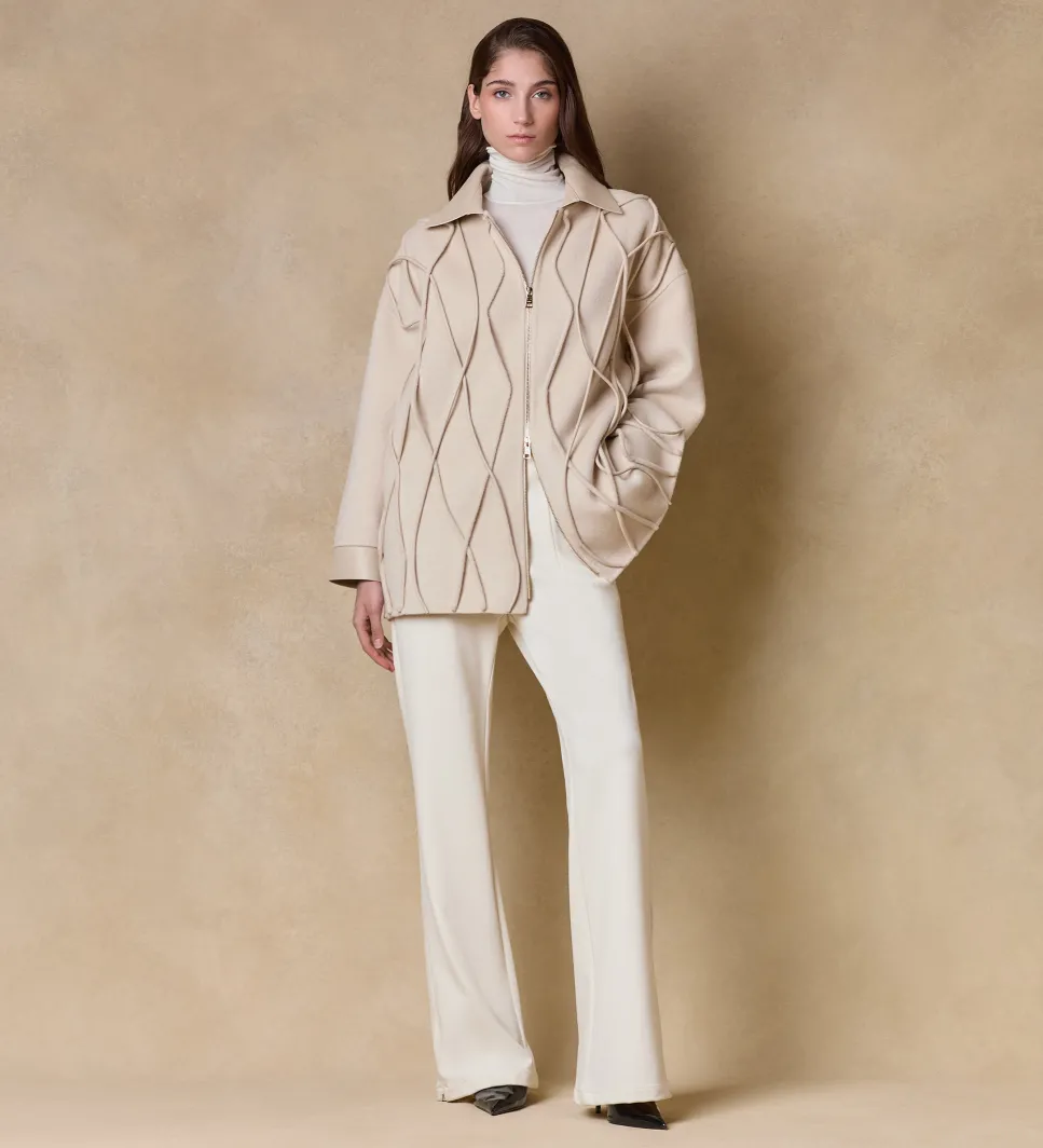 Pantalones Y Faldas|SIMORRA Pantalón twill elástico Blanco