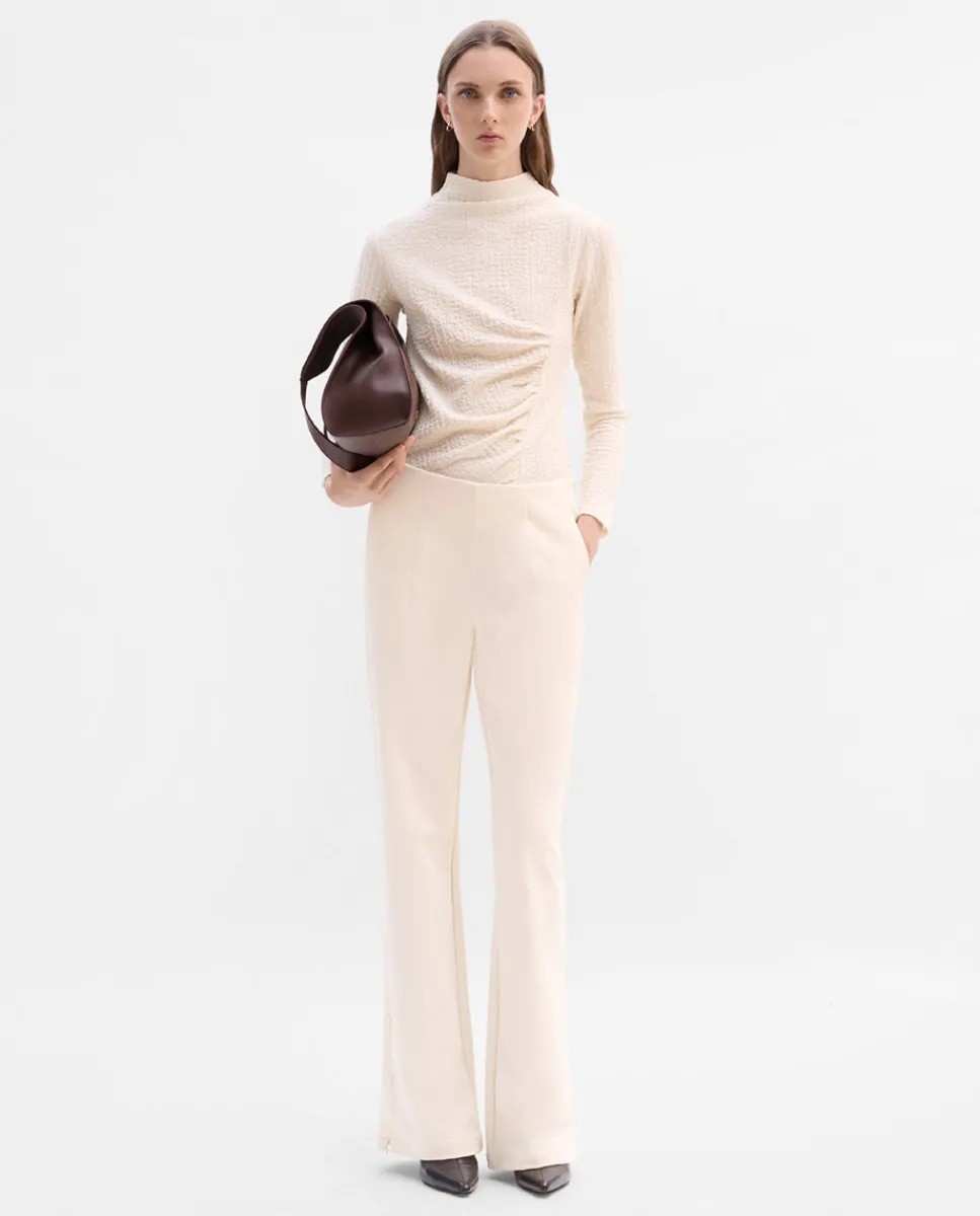 Pantalones Y Faldas|SIMORRA Pantalón twill elástico Blanco