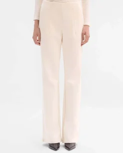 Pantalones Y Faldas|SIMORRA Pantalón twill elástico Blanco