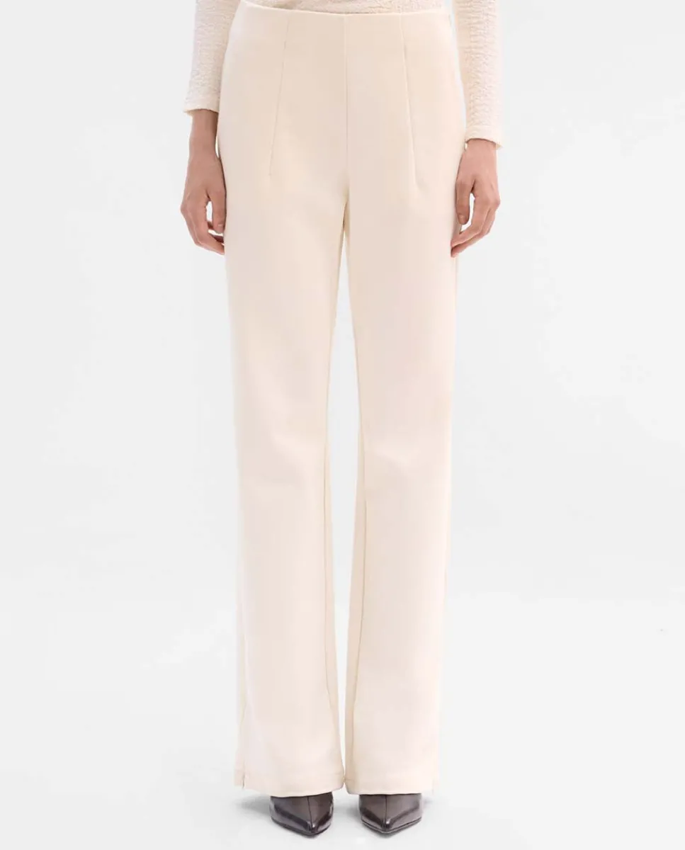 Pantalones Y Faldas|SIMORRA Pantalón twill elástico Blanco