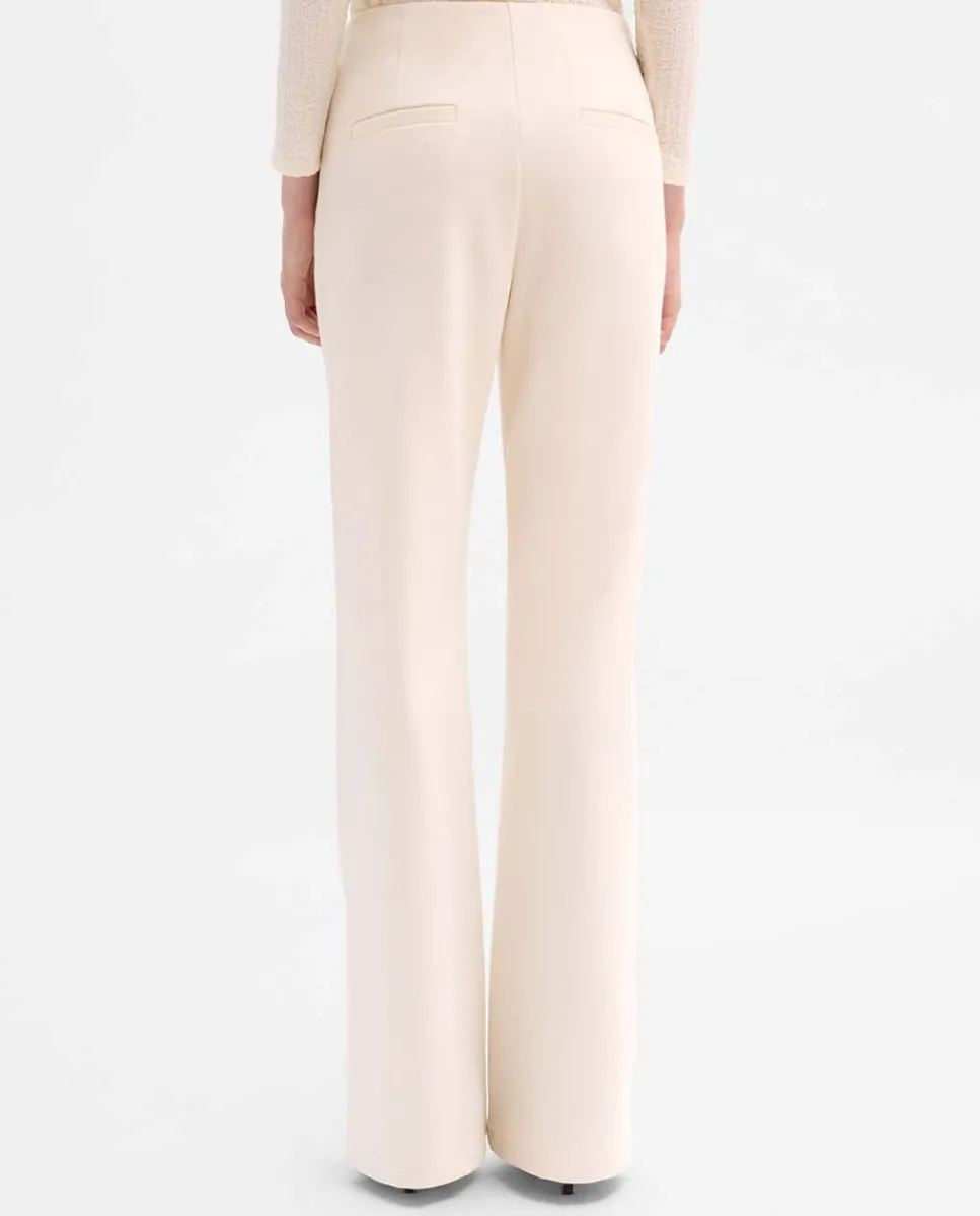 Pantalones Y Faldas|SIMORRA Pantalón twill elástico Blanco