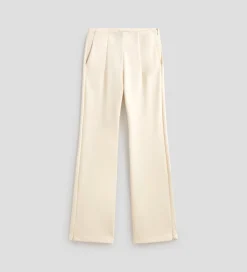 Pantalones Y Faldas|SIMORRA Pantalón twill elástico Blanco