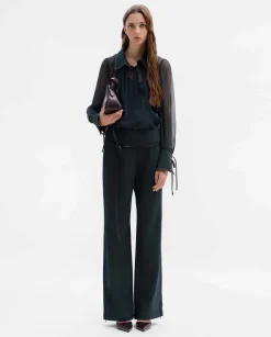 Pantalones Y Faldas|SIMORRA Pantalón twill elástico Verde