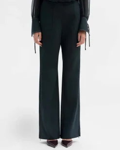 Pantalones Y Faldas|SIMORRA Pantalón twill elástico Verde