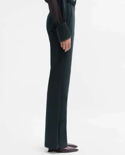 Pantalones Y Faldas|SIMORRA Pantalón twill elástico Verde