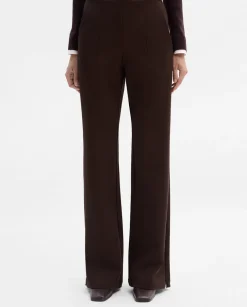 Pantalones Y Faldas|SIMORRA Pantalón twill elástico Marrón