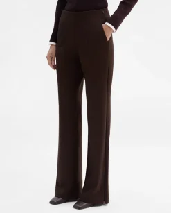 Pantalones Y Faldas|SIMORRA Pantalón twill elástico Marrón