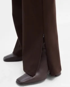 Pantalones Y Faldas|SIMORRA Pantalón twill elástico Marrón