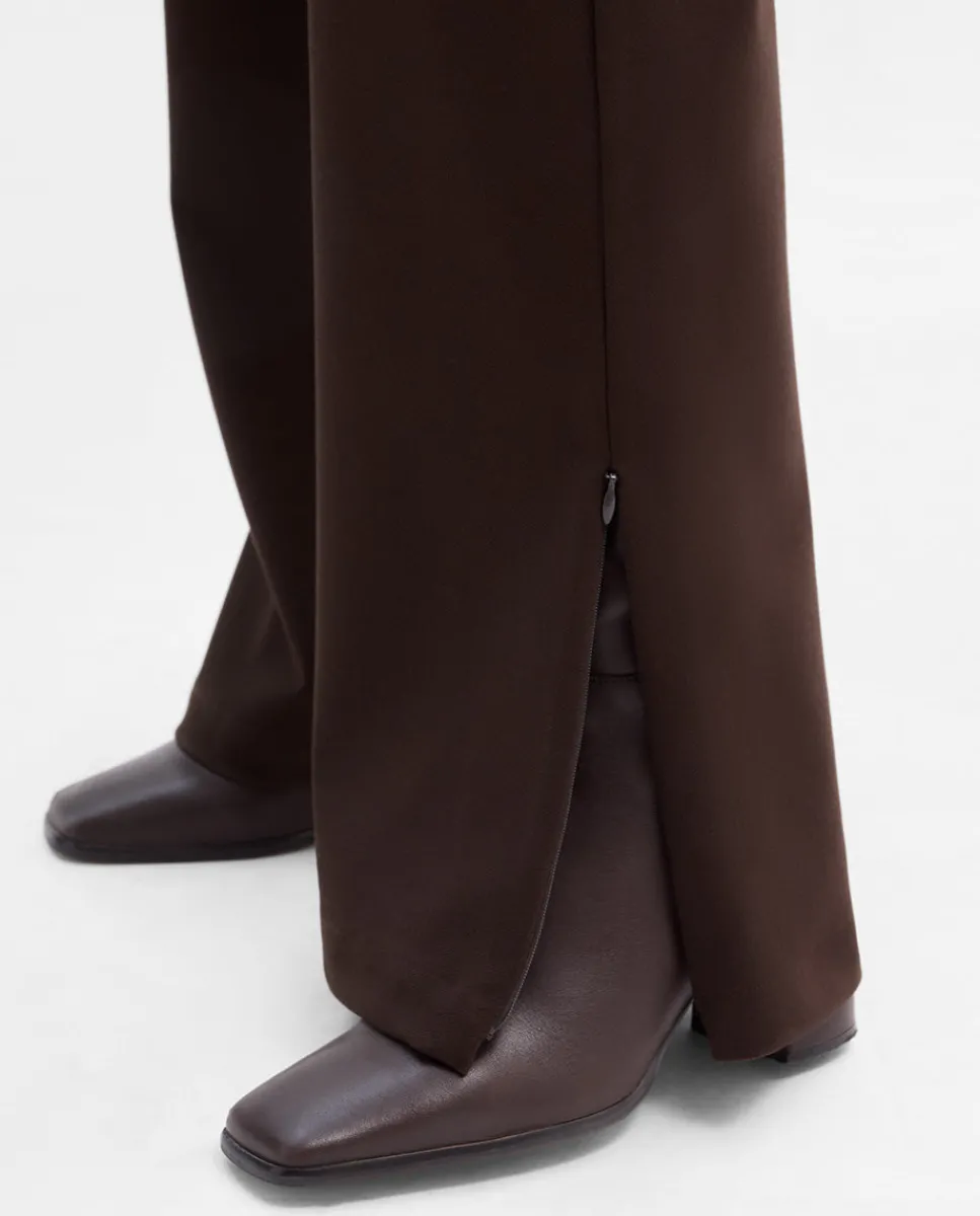 Pantalones Y Faldas|SIMORRA Pantalón twill elástico Marrón