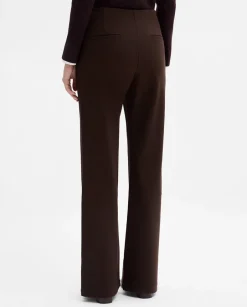 Pantalones Y Faldas|SIMORRA Pantalón twill elástico Marrón