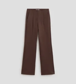 Pantalones Y Faldas|SIMORRA Pantalón twill elástico Marrón