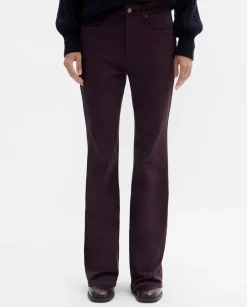 Pantalones Y Faldas|SIMORRA Pantalón vaquero acampanado Morado