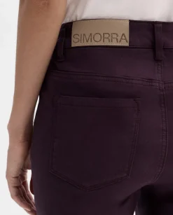 Pantalones Y Faldas|SIMORRA Pantalón vaquero acampanado Morado