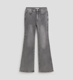 Pantalones Y Faldas|SIMORRA Pantalón vaquero acampanado Gris