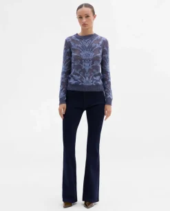 Pantalones Y Faldas|SIMORRA Pantalón vaquero acampanado Azul