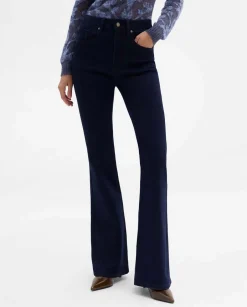 Pantalones Y Faldas|SIMORRA Pantalón vaquero acampanado Azul
